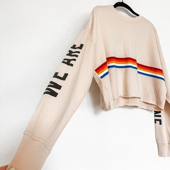 Spiritual Gangster All One Oversized Crop Long Sleeve Size Small - Picture 4 of 10